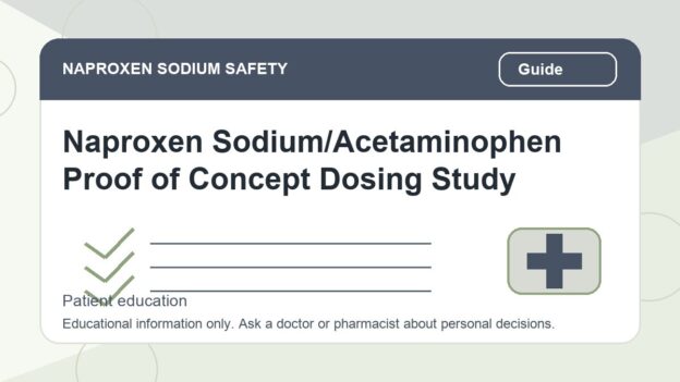 Naproxen Sodium/Acetaminophen Proof of Concept Dosing Study - naproxen sodium safety illustration