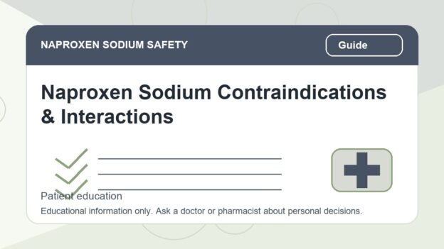 Naproxen Sodium Contraindications & Interactions - naproxen sodium safety illustration