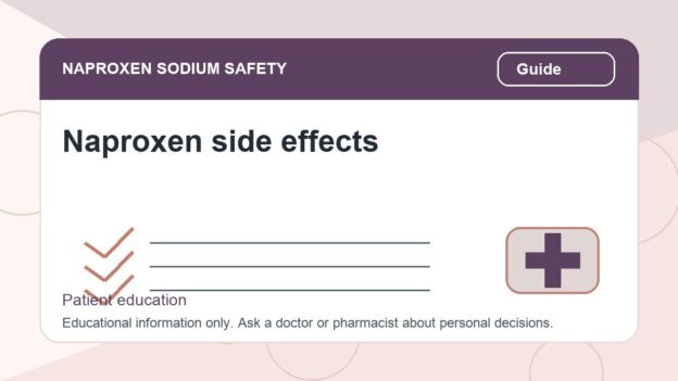 Naproxen side effects - naproxen sodium safety illustration