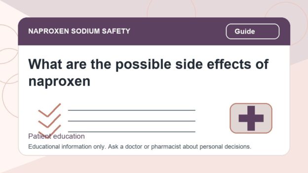 What are the possible side effects of naproxen - naproxen sodium safety illustration