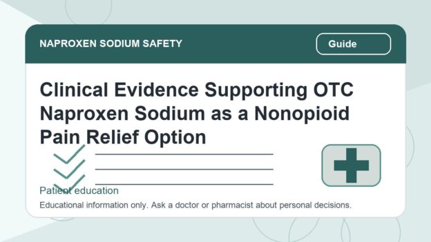Clinical Evidence Supporting OTC Naproxen Sodium as a Nonopioid Pain Relief Option - naproxen sodium safety illustration