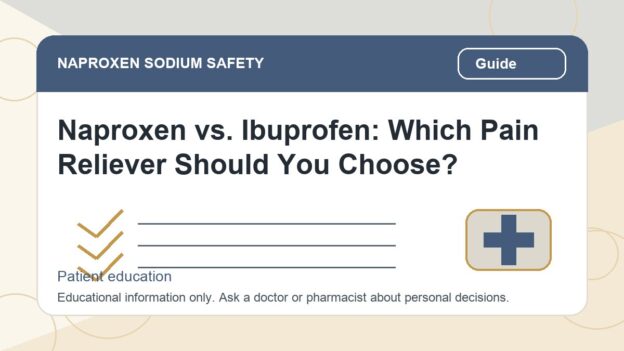 Naproxen vs. Ibuprofen: Which Pain Reliever Should You Choose? - naproxen sodium safety illustration