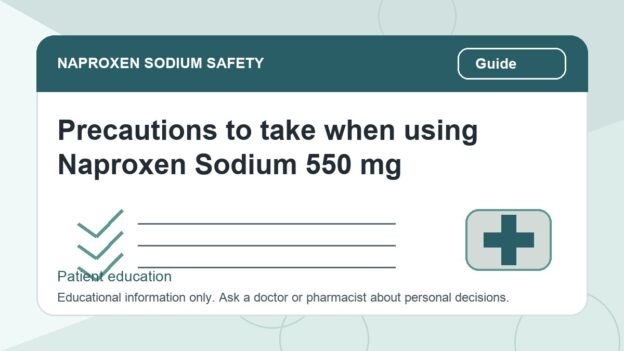 Precautions to take when using Naproxen Sodium 550 mg - naproxen sodium safety illustration