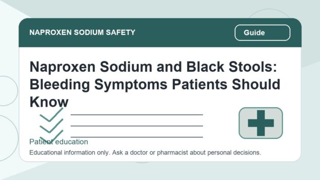 Naproxen Sodium and Black Stools: Bleeding Symptoms Patients Should Know - naproxen sodium safety illustration