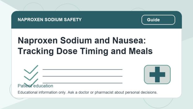 Naproxen Sodium and Nausea: Tracking Dose Timing and Meals - naproxen sodium safety illustration