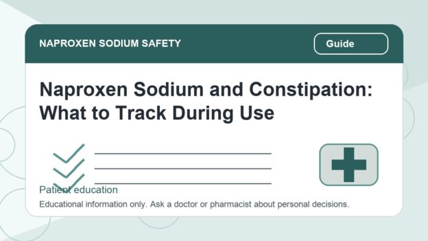 Naproxen Sodium and Constipation: What to Track During Use - naproxen sodium safety illustration