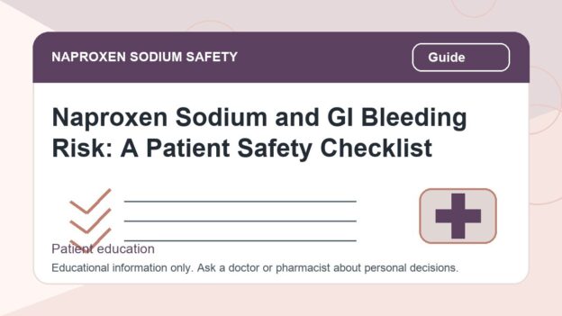 Naproxen Sodium and GI Bleeding Risk: A Patient Safety Checklist - naproxen sodium safety illustration