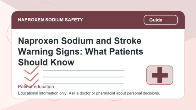 Naproxen Sodium and Stroke Warning Signs: What Patients Should Know - naproxen sodium safety illustration