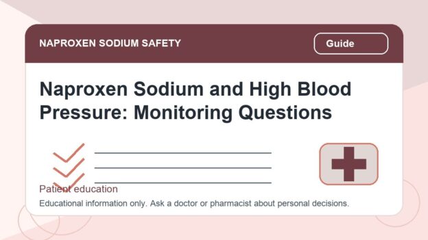 Naproxen Sodium and High Blood Pressure: Monitoring Questions - naproxen sodium safety illustration