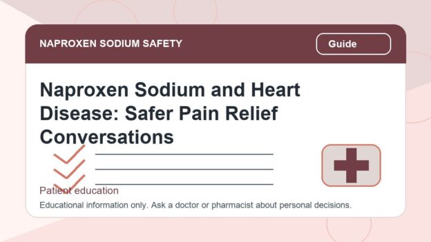 Naproxen Sodium and Heart Disease: Safer Pain Relief Conversations - naproxen sodium safety illustration
