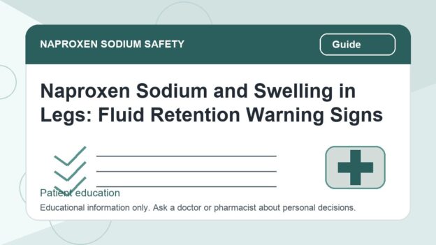 Naproxen Sodium and Swelling in Legs: Fluid Retention Warning Signs - naproxen sodium safety illustration