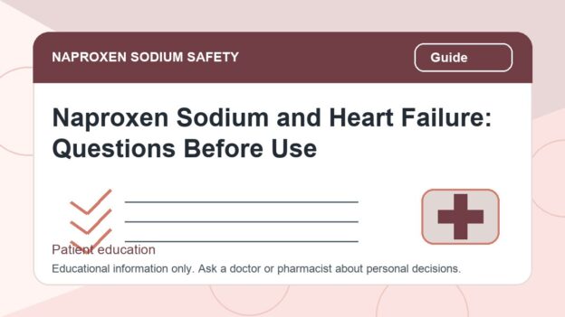 Naproxen Sodium and Heart Failure: Questions Before Use - naproxen sodium safety illustration