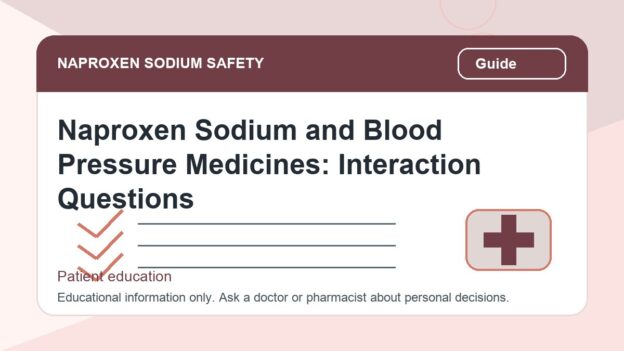 Naproxen Sodium and Blood Pressure Medicines: Interaction Questions - naproxen sodium safety illustration