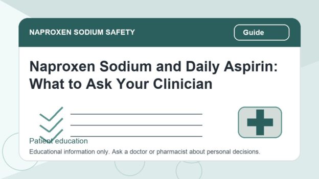 Naproxen Sodium and Daily Aspirin: What to Ask Your Clinician - naproxen sodium safety illustration