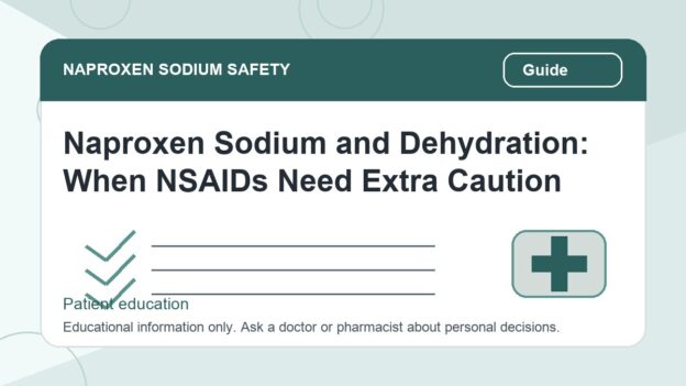 Naproxen Sodium and Dehydration: When NSAIDs Need Extra Caution - naproxen sodium safety illustration