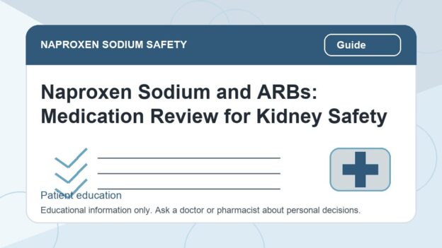 Naproxen Sodium and ARBs: Medication Review for Kidney Safety - naproxen sodium safety illustration