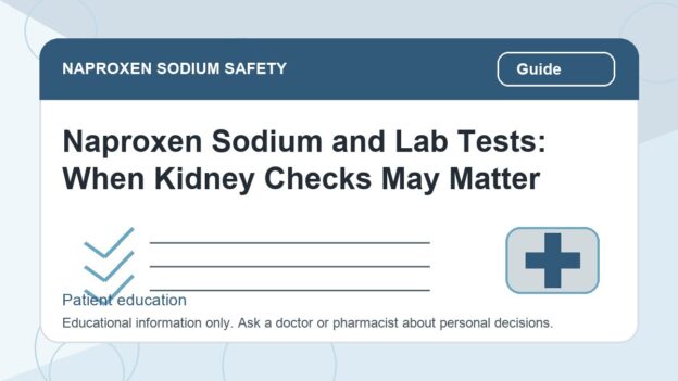 Naproxen Sodium and Lab Tests: When Kidney Checks May Matter - naproxen sodium safety illustration