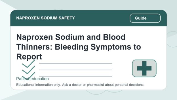Naproxen Sodium and Blood Thinners: Bleeding Symptoms to Report - naproxen sodium safety illustration