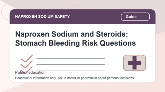 Naproxen Sodium and Steroids: Stomach Bleeding Risk Questions - naproxen sodium safety illustration