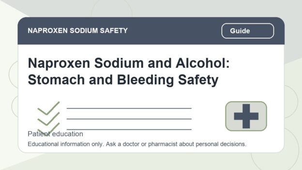 Naproxen Sodium and Alcohol: Stomach and Bleeding Safety - naproxen sodium safety illustration
