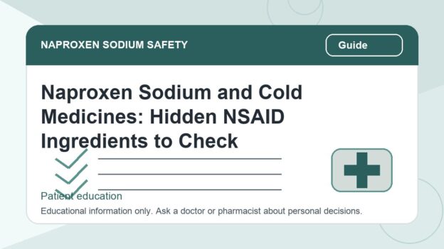 Naproxen Sodium and Cold Medicines: Hidden NSAID Ingredients to Check - naproxen sodium safety illustration