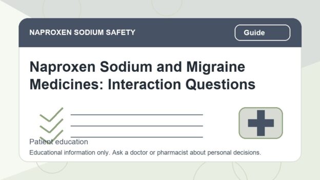 Naproxen Sodium and Migraine Medicines: Interaction Questions - naproxen sodium safety illustration
