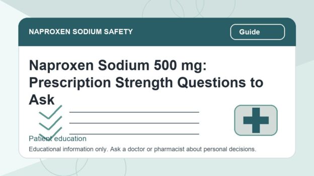 Naproxen Sodium 500 mg: Prescription Strength Questions to Ask - naproxen sodium safety illustration