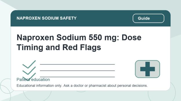 Naproxen Sodium 550 mg: Dose Timing and Red Flags - naproxen sodium safety illustration