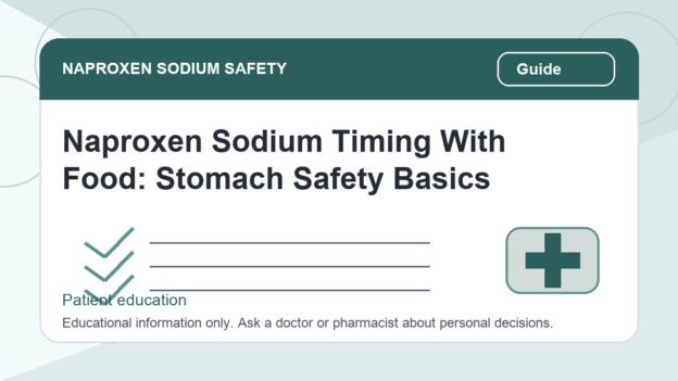 Naproxen Sodium Timing With Food: Stomach Safety Basics - naproxen sodium safety illustration