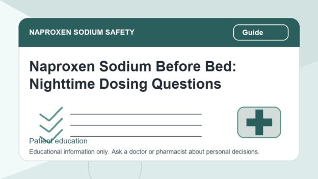 Naproxen Sodium Before Bed: Nighttime Dosing Questions - naproxen sodium safety illustration
