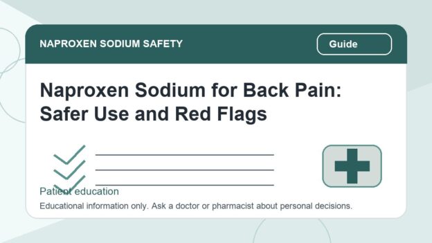 Naproxen Sodium for Back Pain: Safer Use and Red Flags - naproxen sodium safety illustration