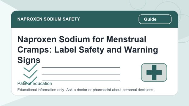 Naproxen Sodium for Menstrual Cramps: Label Safety and Warning Signs - naproxen sodium safety illustration