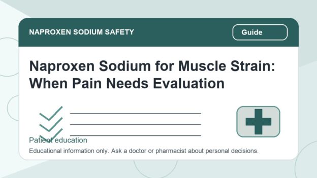 Naproxen Sodium for Muscle Strain: When Pain Needs Evaluation - naproxen sodium safety illustration