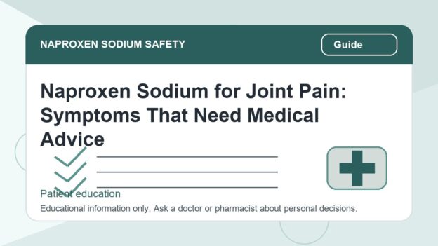 Naproxen Sodium for Joint Pain: Symptoms That Need Medical Advice - naproxen sodium safety illustration