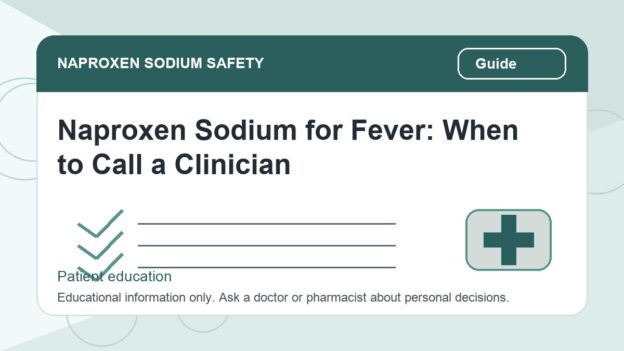 Naproxen Sodium for Fever: When to Call a Clinician - naproxen sodium safety illustration