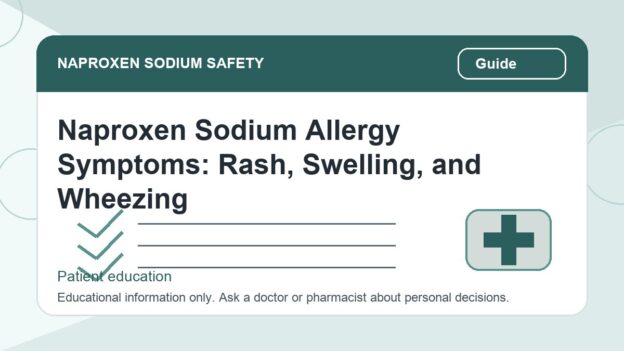 Naproxen Sodium Allergy Symptoms: Rash, Swelling, and Wheezing - naproxen sodium safety illustration