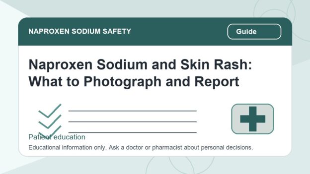 Naproxen Sodium and Skin Rash: What to Photograph and Report - naproxen sodium safety illustration