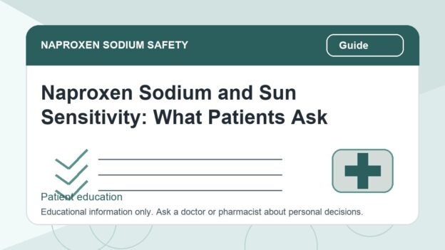 Naproxen Sodium and Sun Sensitivity: What Patients Ask - naproxen sodium safety illustration