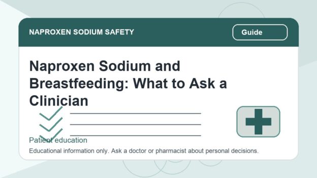 Naproxen Sodium and Breastfeeding: What to Ask a Clinician - naproxen sodium safety illustration