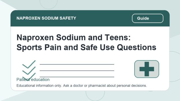 Naproxen Sodium and Teens: Sports Pain and Safe Use Questions - naproxen sodium safety illustration