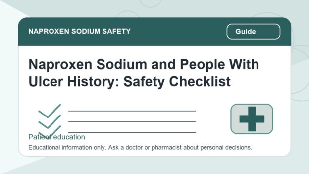 Naproxen Sodium and People With Ulcer History: Safety Checklist - naproxen sodium safety illustration