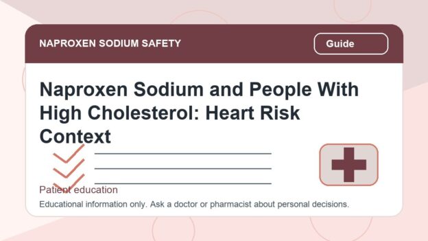 Naproxen Sodium and People With High Cholesterol: Heart Risk Context - naproxen sodium safety illustration
