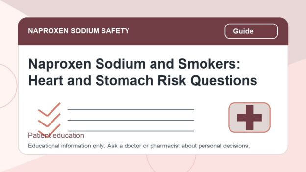 Naproxen Sodium and Smokers: Heart and Stomach Risk Questions - naproxen sodium safety illustration