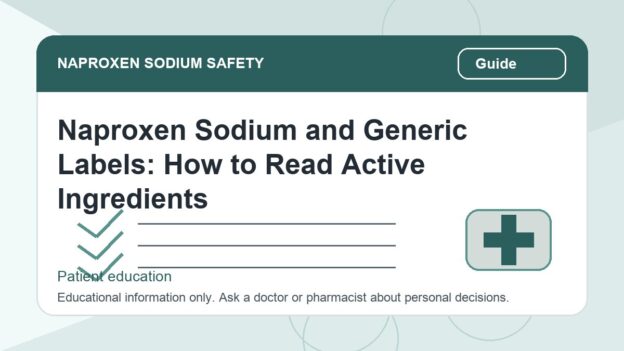Naproxen Sodium and Generic Labels: How to Read Active Ingredients - naproxen sodium safety illustration