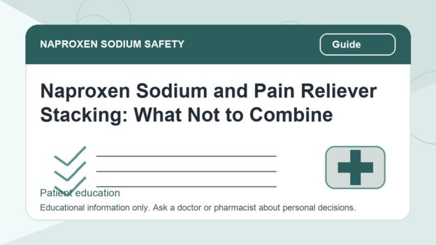 Naproxen Sodium and Pain Reliever Stacking: What Not to Combine - naproxen sodium safety illustration
