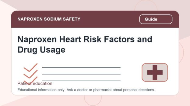 Naproxen Heart Risk Factors and Drug Usage - naproxen sodium safety illustration