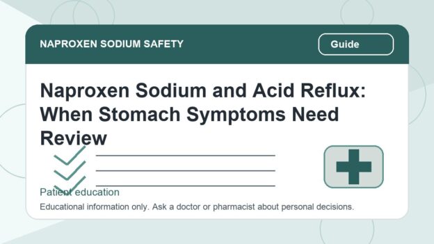 Naproxen Sodium and Acid Reflux: When Stomach Symptoms Need Review - naproxen sodium safety illustration