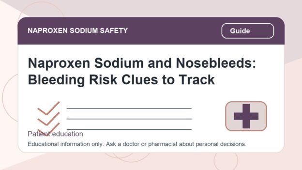 Naproxen Sodium and Nosebleeds: Bleeding Risk Clues to Track - naproxen sodium safety illustration