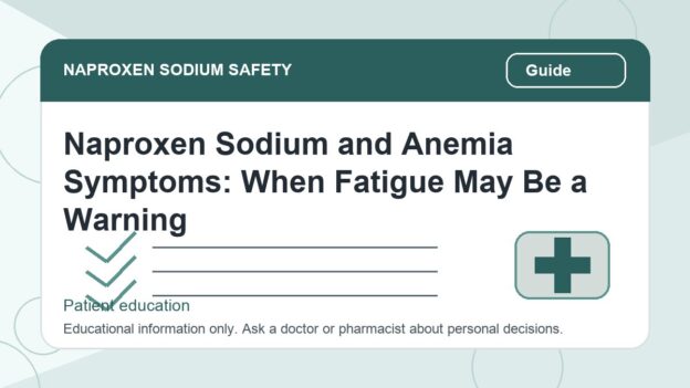 Naproxen Sodium and Anemia Symptoms: When Fatigue May Be a Warning - naproxen sodium safety illustration