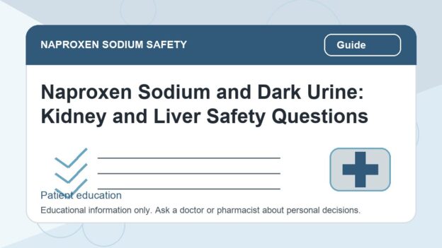 Naproxen Sodium and Dark Urine: Kidney and Liver Safety Questions - naproxen sodium safety illustration